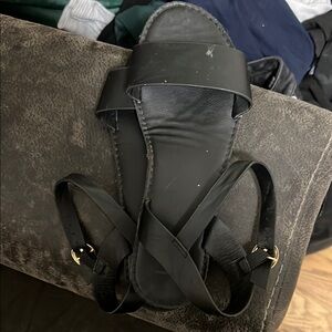 Black Strappy Sandals